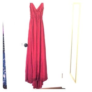 Lulu’s red maxi dress